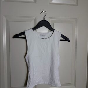 Aritzia Classic White Tank Top